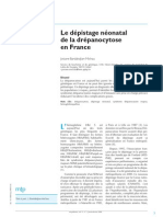 Depistage Neonatal Drepanocytose