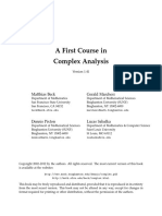 A First Course in Complex Analysis