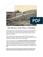 The Mystery of The Stones of Baalbek
