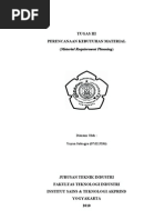 Download TUGAS III PERENCANAAN KEBUTUHAN MATERIAL Material Requirement Planning by yayan setia selalu SN31805281 doc pdf
