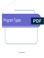 Microsoft PowerPoint - Program Types