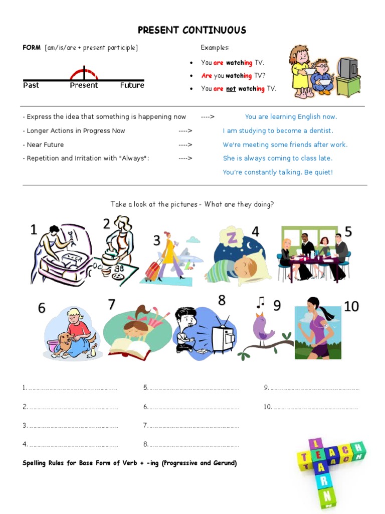 Present Continuous CVC Guide | PDF | Ellipsis | Syllable