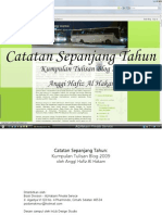 Catatan Sepanjang Tahun - Kumpulan Tulisan Blog 2009 R1