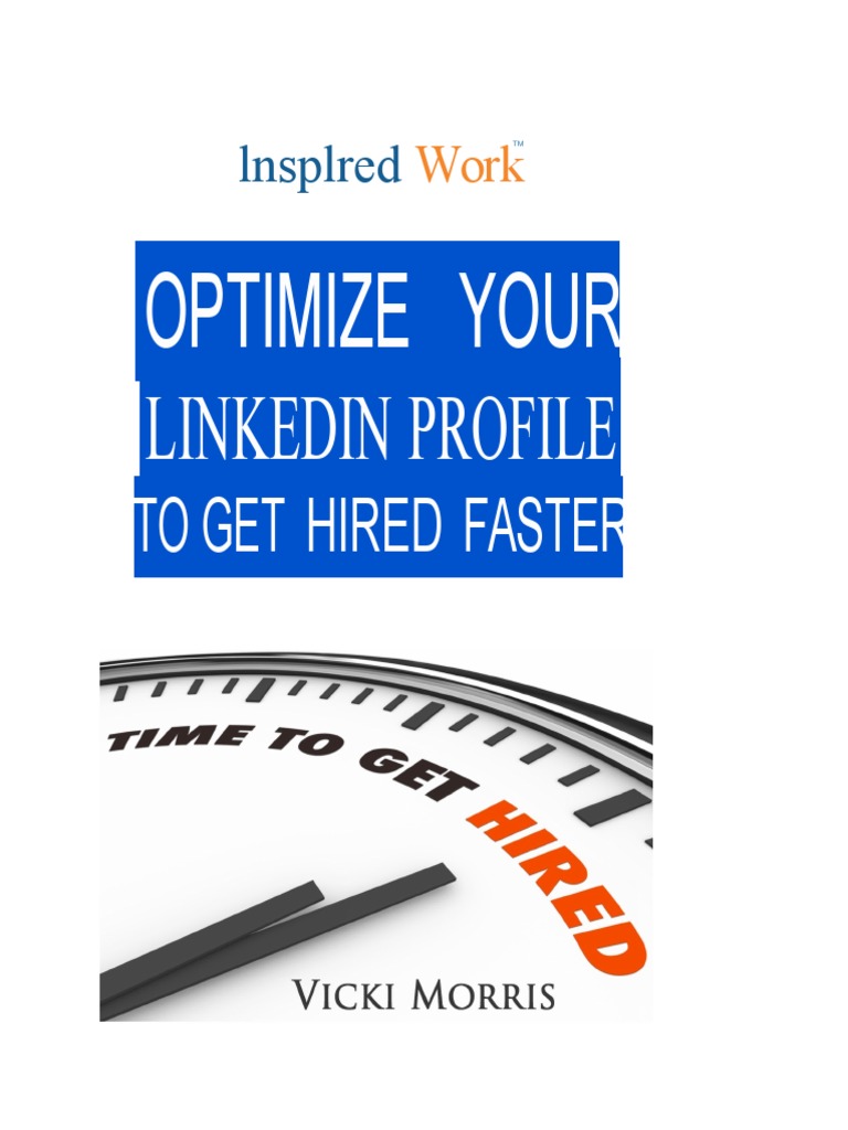 Optimize Your LinkedIn Profile 2019 | PDF | Linked In | Recruitment