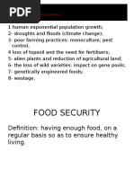 human impact 2 of 2 food security biodiversity and waste