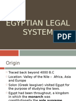 Egyptian Legal System