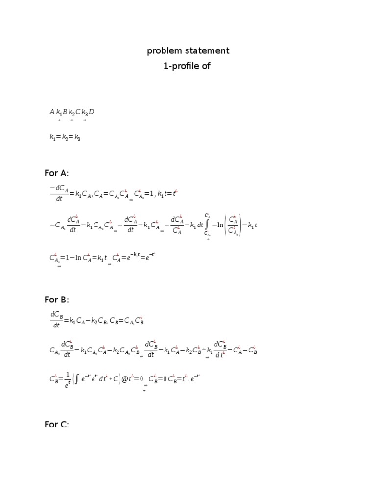 Problem Statement 1-Profile Of: Ak BK CK D | PDF