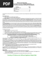 Download Frigidaire LTF2940ES1 Tech Sheet by Samurai Appliance Repair Man SN31806319 doc pdf