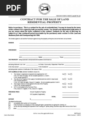 Blank Contract