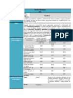 FICHA TÉCNICA de Sal y Fécula de Maíz