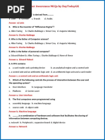 Download Computer Awareness MCQs PDF by sanu SN318066710 doc pdf