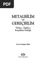Metalbilim Turkce Ingilizce Pdf