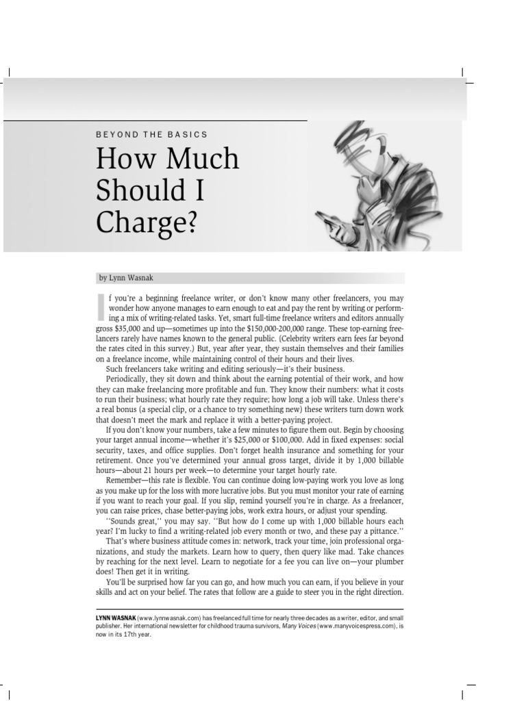 How Much Should I Charge PDF Freelancer Screenplay