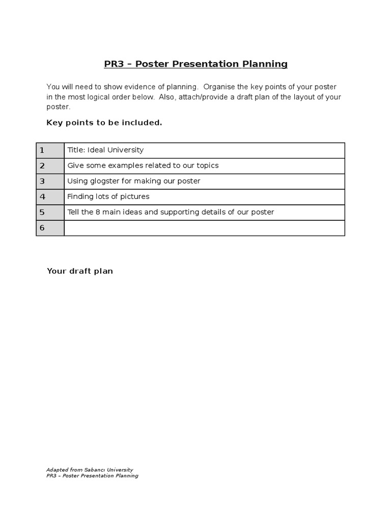 Poster Presentation Planning Guide | PDF