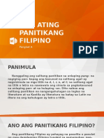 Ang Ating Panitikang Filipino: Pangkat A