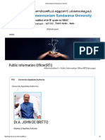Public Information of Cer (RTI) : Dr.A. John de Britto