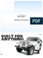 Mahindra Thar Brochure