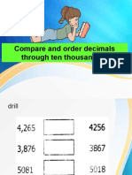 Comparing Ordering Decimals1