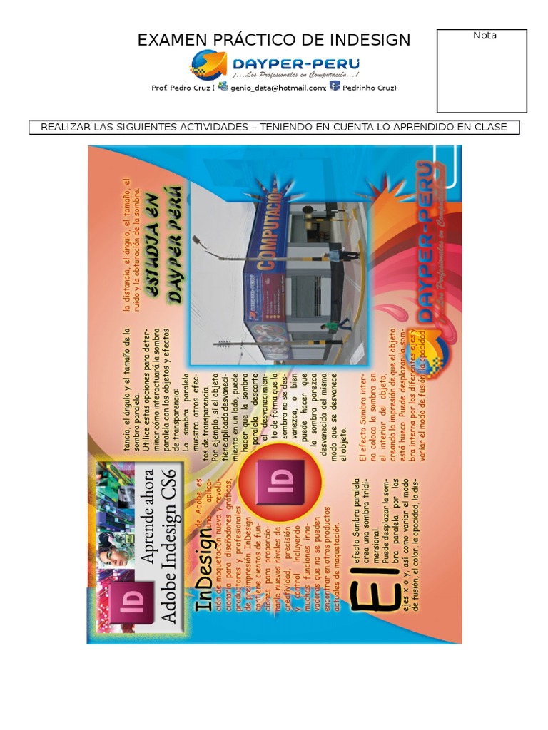 Examen Práctico de Indesign | PDF