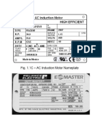 Nameplate Generator Dan Motor 3 Phase