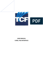 Control Manual PGD Carel User Interface UK
