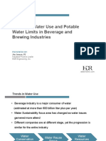 5843 Trends in Water Use and Potable Water Limits in Beverage and Brewing Industries