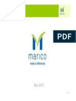 Marico Investor Presentation May 2015