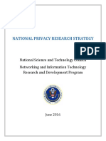 National Privacy Research Strategy