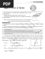 Magnetic Effect of Current PDF