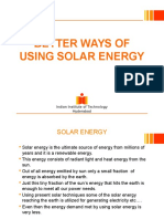 Better Ways of Using Solar Energy: Indian Institute of Technology Hyderabad