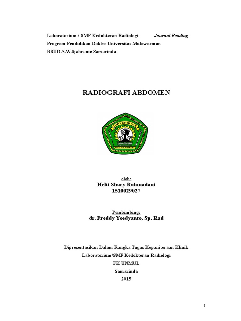 Jurnal Reading radiologi