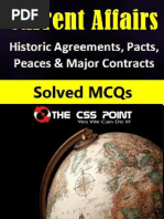Historic Agreements Pacts Peaces and Major Contracts MCQs With Answers