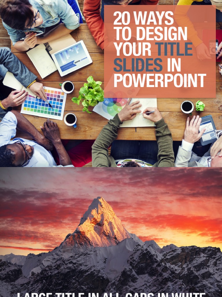 Title Slide Design Tips | PDF