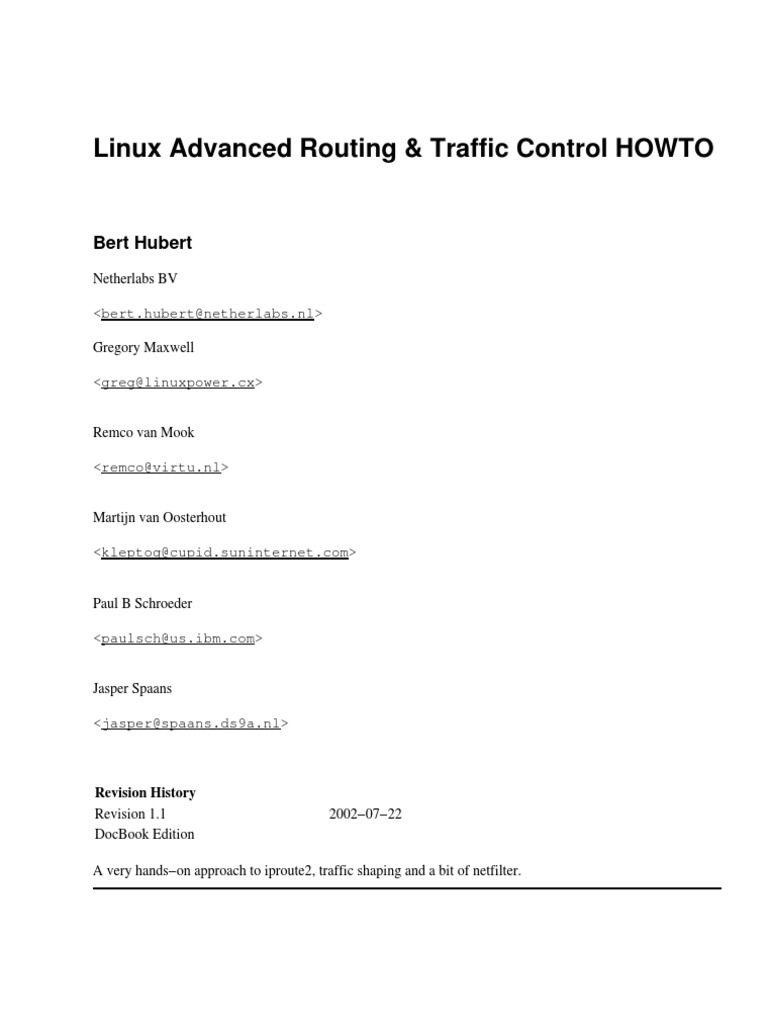 Adv Routing HOWTO PDF | PDF | Computers