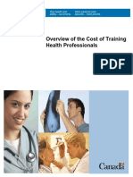 Cost of Training Health Professionals (Health Canada)