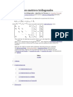 Algoritmo para Matrices Tridiagonales