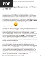 5 Novos Paradigmas Educacionais Em Tempos de WEB 2