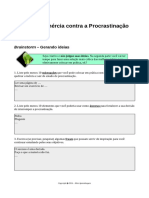 Procrastinação Plano de Ação