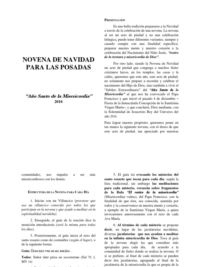 Novena de Navidad para las Posadas | PDF | orador del Señor | Navidad