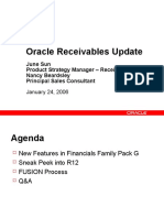 Oracle Receivables Update: June Sun Product Strategy Manager - Receivables Nancy Beardsley Principal Sales Consultant