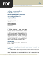 Cultura, comunicação e trabalho