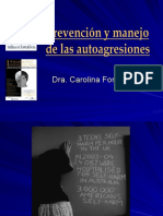 Prevencion y Manejo de Las Autoagresiones - Dr. Carolina Fonseca