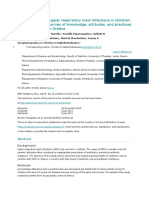 Antibiotic Use For Upper Respiratory Tract Infections in Children