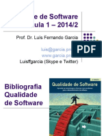 Qualidade de Software - Aula 1 - Qualidade