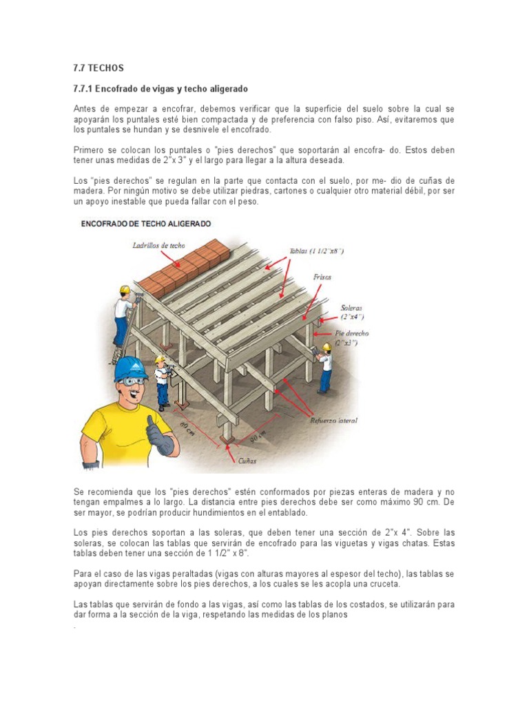 Encofrado de Techos | Cemento | Ladrillo