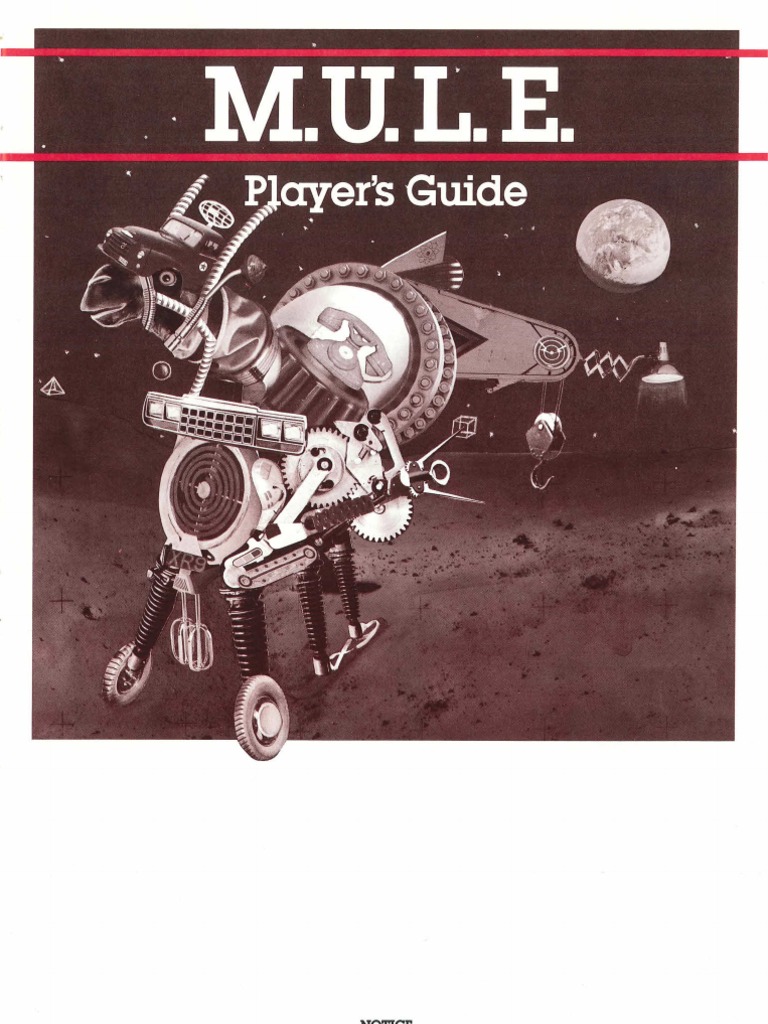 M.U.L.E. Game Manual Overview | PDF | Auction | Prices