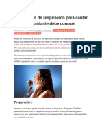 3 Ejercicios de Respiración para Cantar Que Todo Cantante Debe Conocer