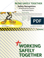 Safety Recognition Template PDF