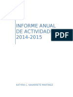 Informe Anual de Actividades 2014