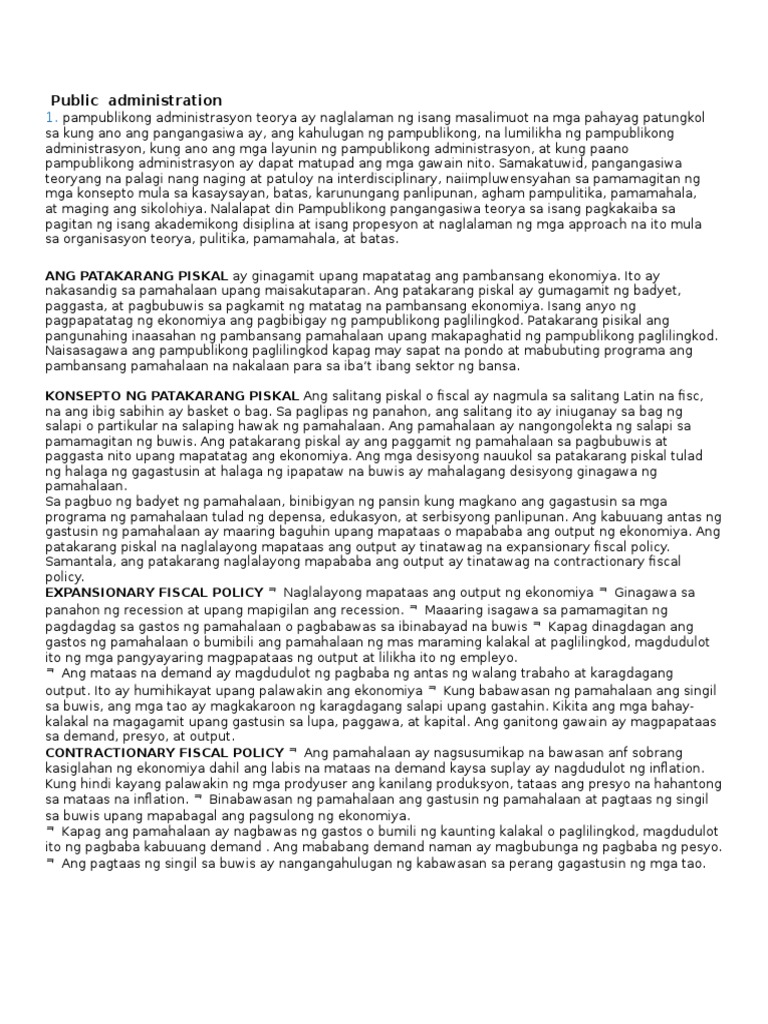 Public Administration Pdf